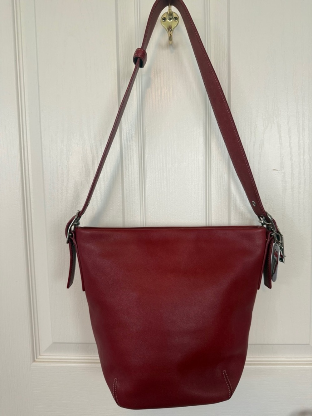COACH LEGACY SOHO 2002 RED LEATHER BAG #9186 - Picture 8 of 17